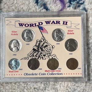 World War II Coin Set with Silver Nickels